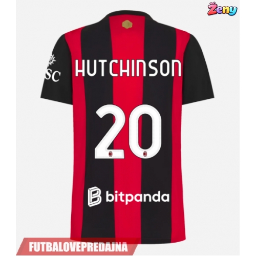 Lacne Ženy Futbalové dres AC Milan Omari Hutchinson #20 2026-27 Krátky Rukáv - Domáci